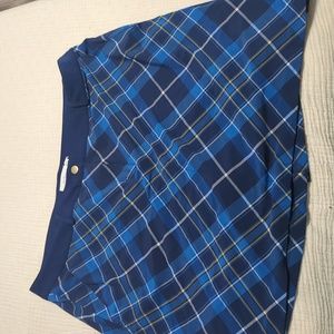 Blue plaid LADY HAGEN golf skirt